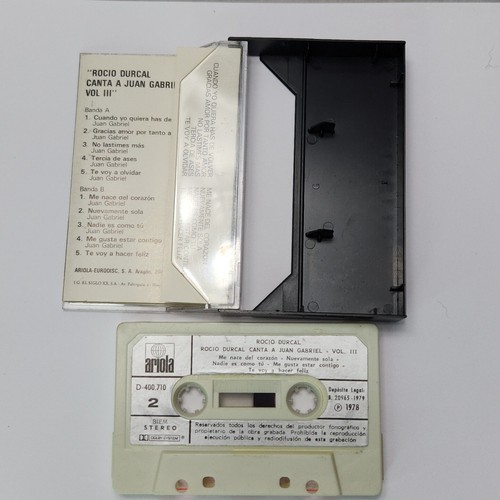 Rocio Durcal Canta A Juan Gabriel Vol 3 Cassette Ariola D-400.710 Spain - Picture 2 of 5