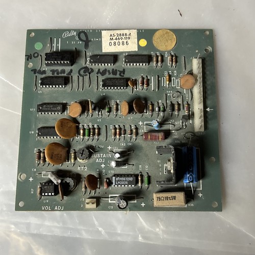 Sin probar, desconocido, Bally, Stern Pinball Sound arcade tablero de juego PCB Fm26-1