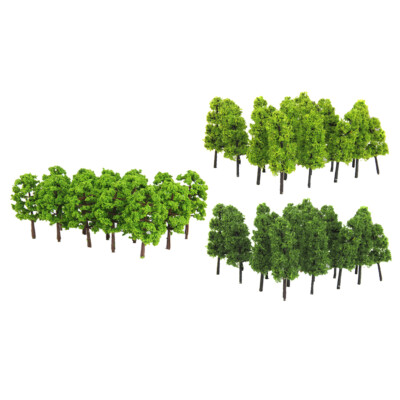 40 Stück DIY Modell Landschaft Bäume Landschaft Eisenbahn Fake Tree 1/150