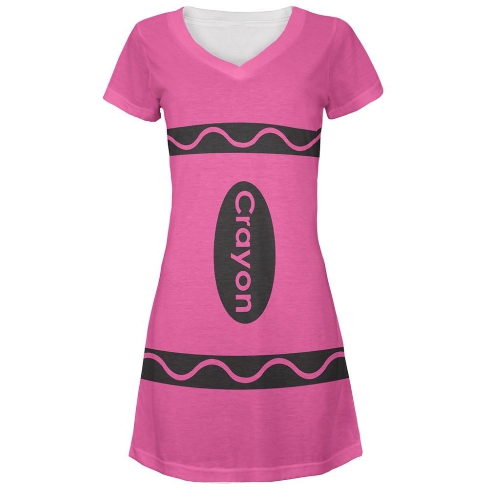 pink crayon dress Crayon Crayola Pink Tank Dress Girl Halloween Costume