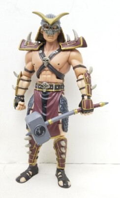 Loose 2012 Jazwares 7'' Mortal Kombat 9 Deluxe Shao Kahn 20th Anniversary Figure