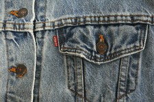 Vintage Levis Authentic Women’s Medium trucker jean jacket made in USA
