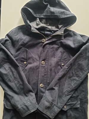 TOPMAN MARINEBLAU KAPUZEN PARKA MANTEL MEDIUM