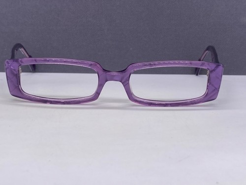 Anne Valentin Eyeglasses Frames Woman Lila Eckig Vintage Karo Cat Eye Yelen - Picture 2 of 17