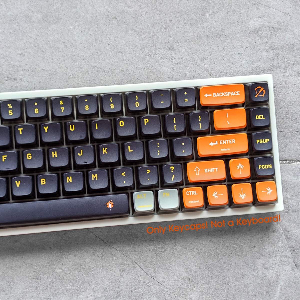 PBTFans Aureus キーキャップセット 黒/オレンジ Amazon | 黒とオレンジのキーキャップ セット Doubleshot MSA
