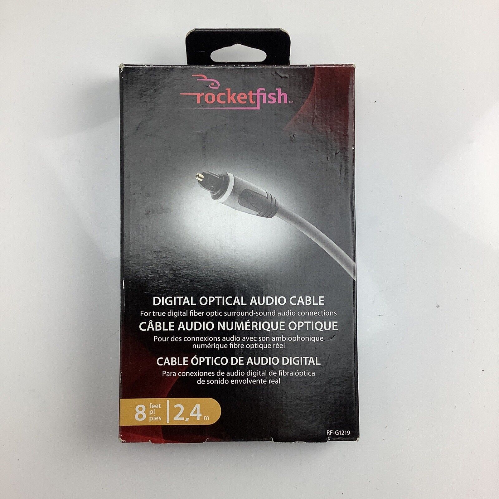 dieta Hermano Reciclar RocketFish Digital Optical audio Cable - 8ft 2.4m | eBay