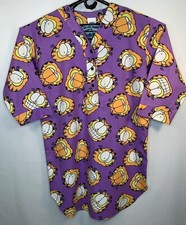 NEW VTG 100 Pure Garfield 1978 Women  s Large L All Over Print Nightgown USA