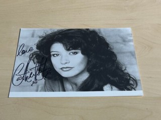 7"x5" Hand Signed Photo Catherine Zeta Jones Model Actress Darling Buds May