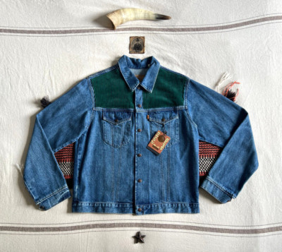 LVC Trucker Jacke L Levi's Type 3 Oak Cone Denim 70er Cord Strictly Rockers