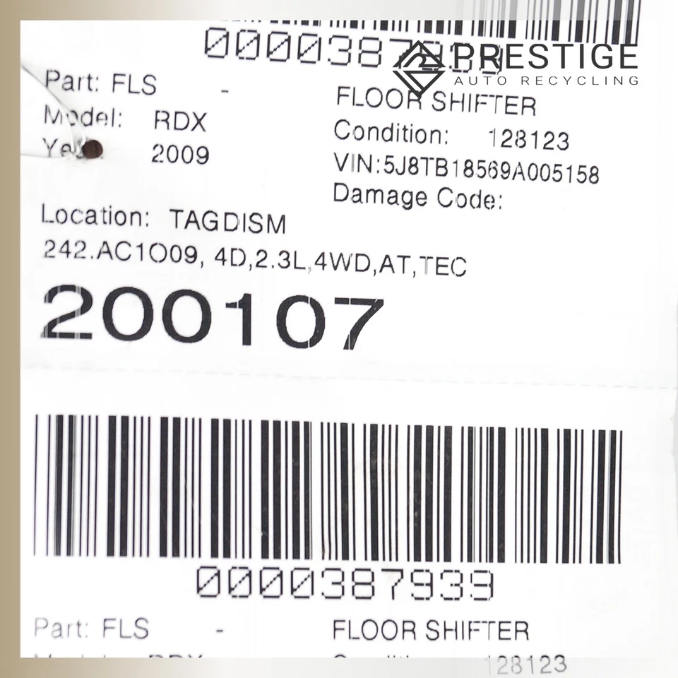 2007-2012 ACURA RDX Floor Shift Lever Transmission Automatic 54200-STK-A82 - Image 4 of 4