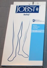 Jobst Relief--Beige Knee Highs--Sz Med.--15-20mmHg--Compression