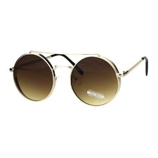 Round Circle Frame Sunglasses Womens Retro Fashion Shades UV 400