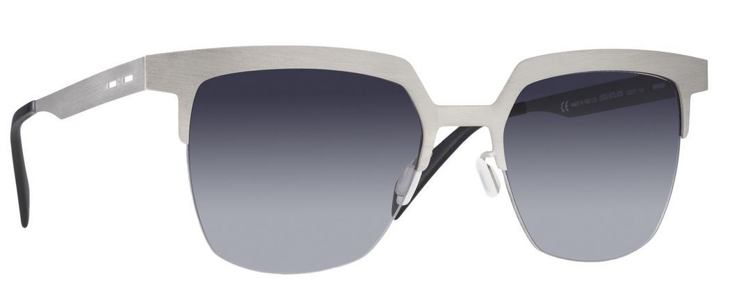 Italia Independent 0503 52 075 075 Серебристые солнцезащитные очки Argento Sole с серыми линзами