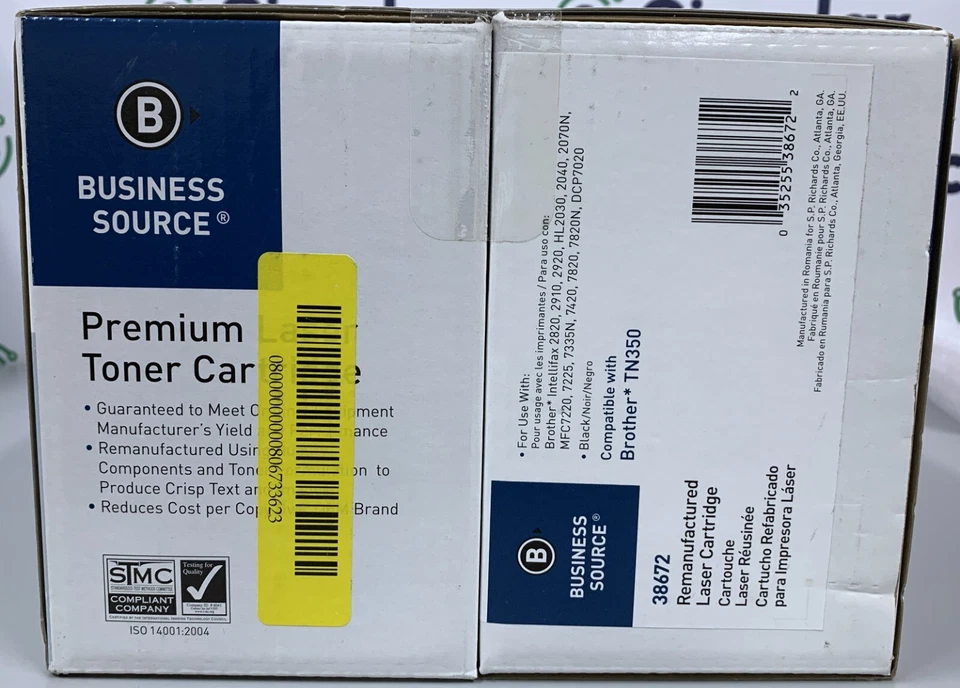 Cartucho de tóner láser Business Source Premium negro (paquete de 2) Foto 4 de 4