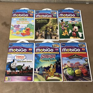 Unpackaged Lot Of 6 Vtech Mobigo Video Games Thomas Scoobydoo Mickey Shrek Chuggington Elmo Sold As A Set Aksarapublic Com