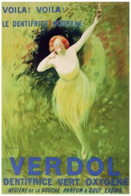 401853 Verdol French toothpaste Dentist WALL PRINT POSTER US