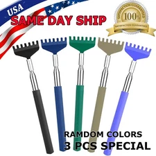 3 Pack Bear Claw Telescopic Metal Extendable Back Scratcher Back Massager Gift