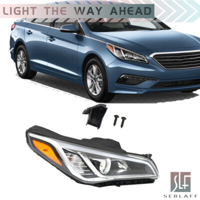 Headlight Replacement For Hyundai Sonata 2015 2016 2017 Right Passenger Halogen