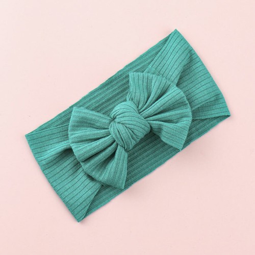Baby Kids Headwear Bowknot Turban Headwrap Knitted Hair Band Ribbon Solid Colorι - Picture 26 of 27