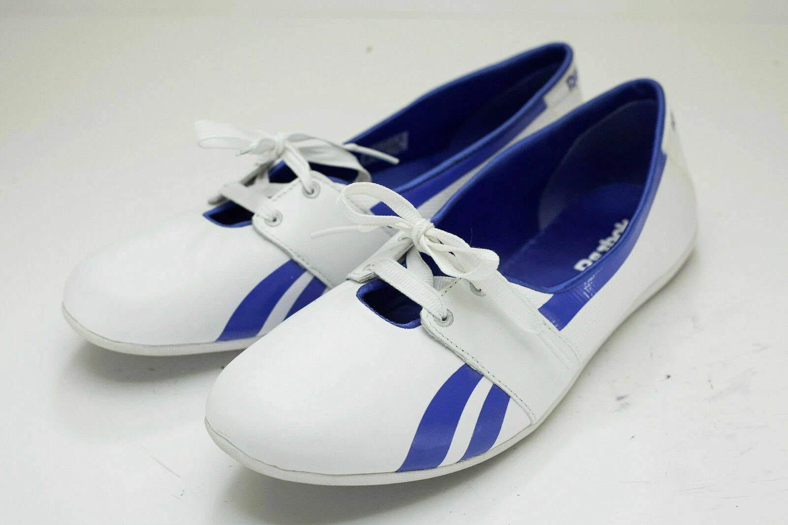 Scarpe sneakers basse donna Reebok taglia 10 bianco blu