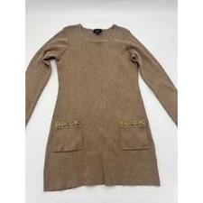 Alyx Brown Long Sleeve Sweater Dress