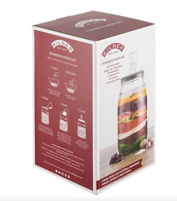 Kilner Fermentation Set (Jar, Lid, Airlock & 2 Ceramic Stones)