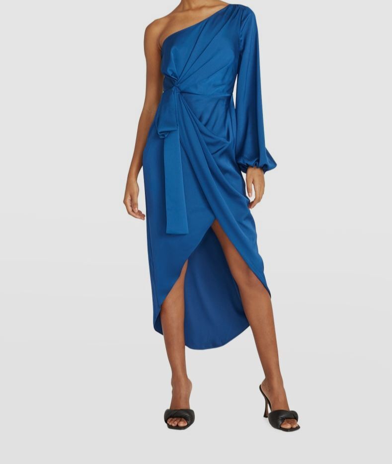 linen blue dress YLANG 18 Little Black Homecoming Dress occasion-Graduation Sizes:14
