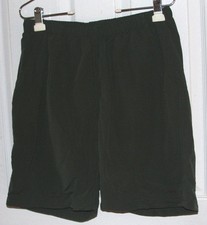 Kavu Lined Swim Trunks Small Dark Green Zippered Pocket Inside Hand Pocket