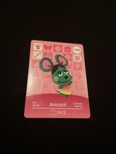ANICOTTI ANIMAL CROSSING AMIIBO SERIES 2 CARD #184 TRACKED AU POST 