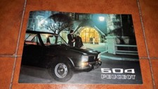 Brochure Leaflet Advertisement Peugeot 504 Saloon Automatic Italian 1972