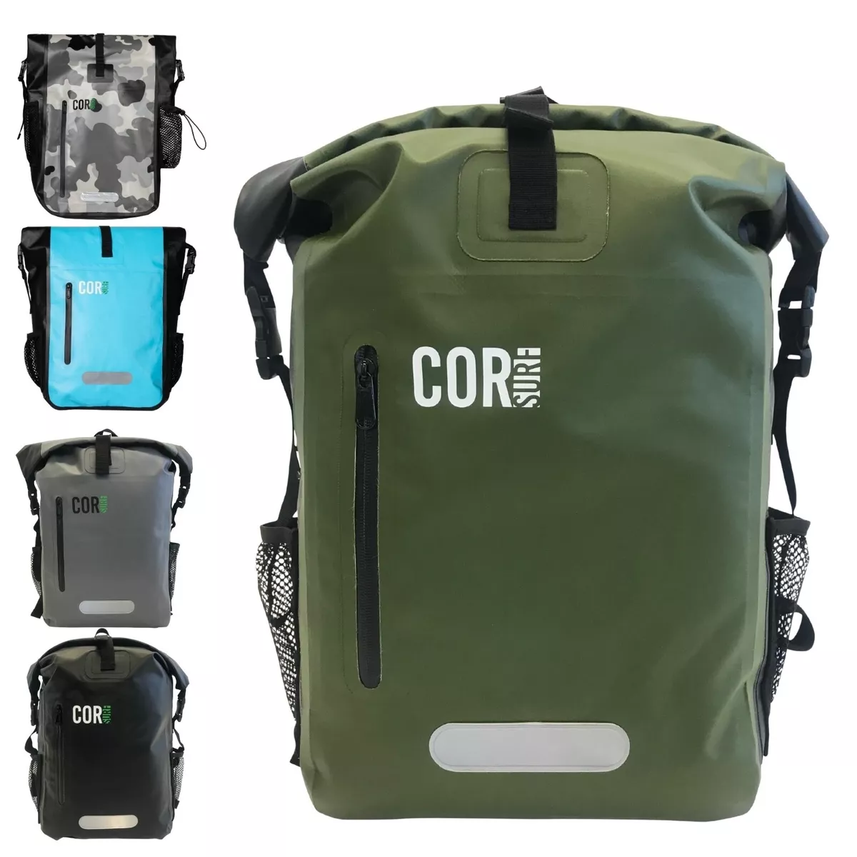 COR Surf Waterproof Dry Backpack with Laptop Sleeve | Roll-Top DryPack 25L  or 40