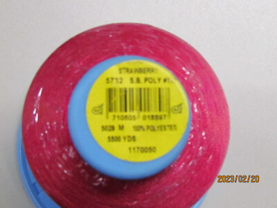 A&E Robison Anton Embroidery Thread 122 SB POLY, 5500 yards  STRAWBERRY 5732