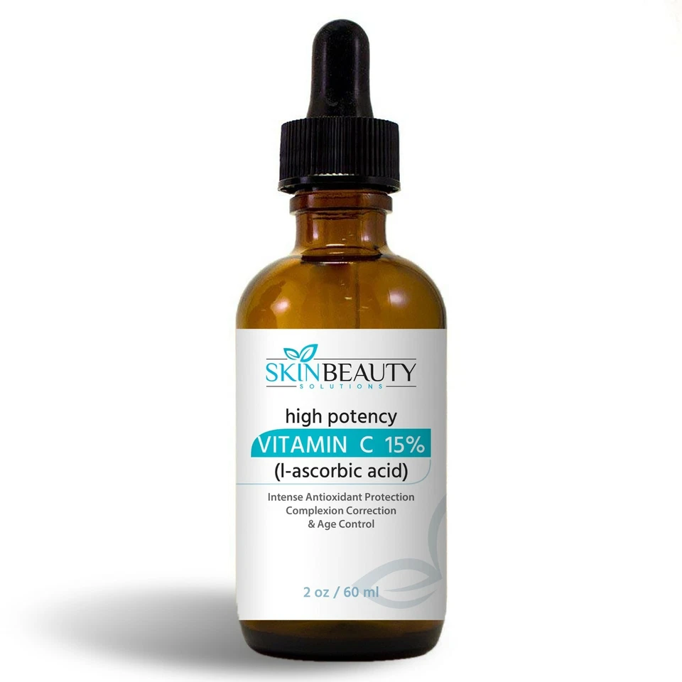 Pure VITAMIN-C Skin Serum 15% 25% High Potency-L-ASCORBIC ACID+ HYALURONIC - Image 4 of 4