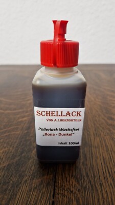100ml Schellack Bona - Dunkel Möbellack Politur Klavierlack Schellackpolitur