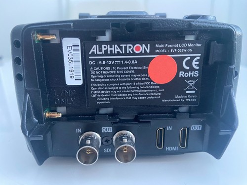 Visor electrónico Alphatron EVF-035W-3G - Imagen 11 de 13