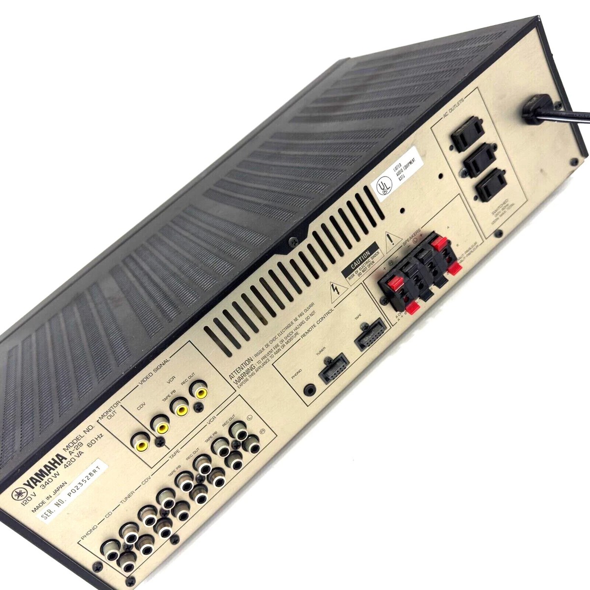 YAMAHA NATURAL STEREO AMPLIFIER A-5DB動作品 YAMAHA Natural Sound STEREO Amplifier A-29 - Made in Japan - Rare