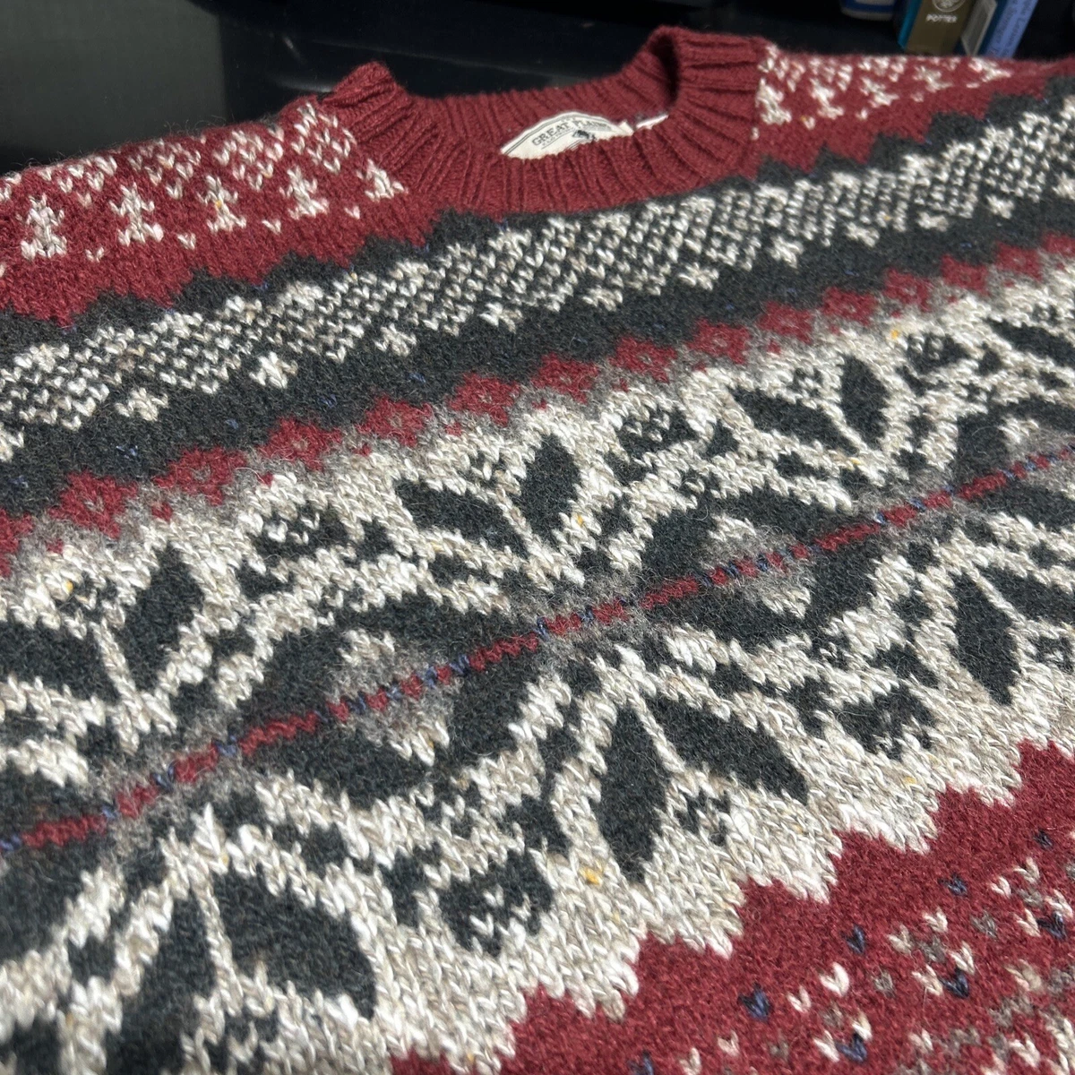 Men s Large Holiday Sweater EUC Great Plains eBay