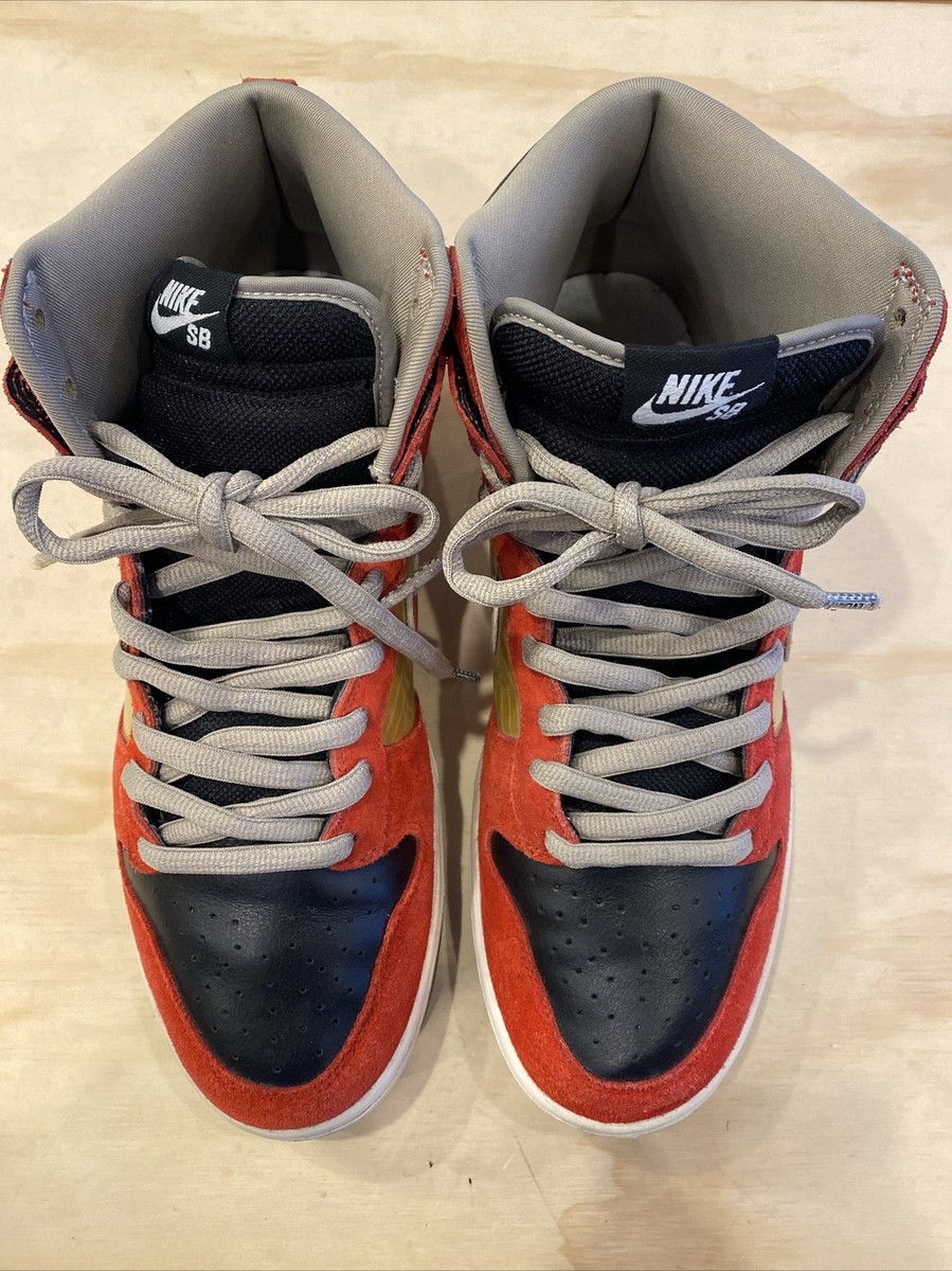 0476) Nike Dunk High Pro SB “Tecate” Metallic Gold/Red 305050-701