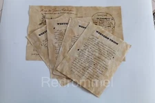 BTTF Back to the Future 3 Prop, Doc's Letter to Marty with Map