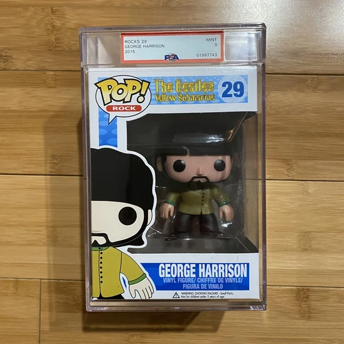 PSA 9 MINT Funko Pop! The Beatles Yellow Submarine George Harrison #29 VAULTED!