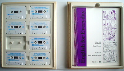 ENSEMBLE DE CASSETTES ET LIVRES POUR APPRENDRE L'ANGLAIS ***ENGLISH LEARNING KIT