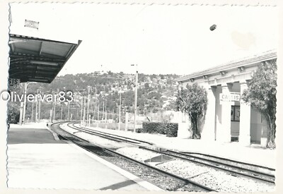 Vintage 1978 Photo - Cassis Station 13 Lanes and SNCF Buildings