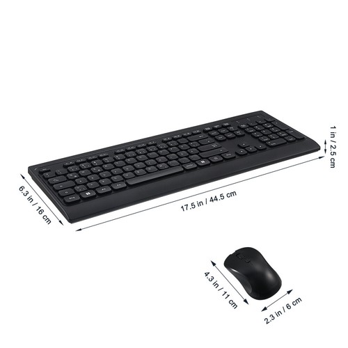 Stille Tastatur Und Maussatz Arbeit Büro Office-Tastatur - Ergonomisch - Afbeelding 2 van 11