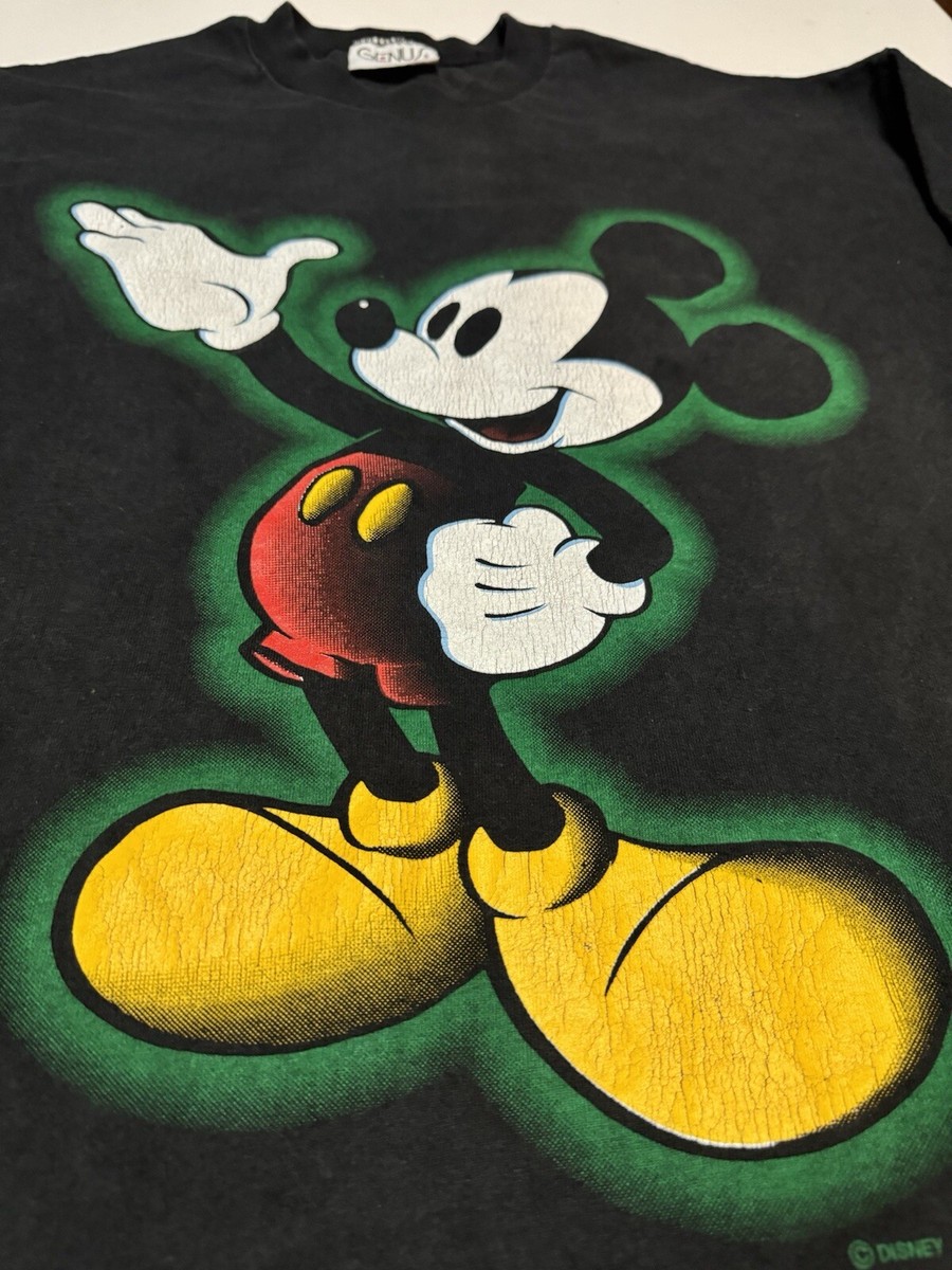 VINTAGE Y2K Genius Disney Mickey Mouse T-shirt Men's Large