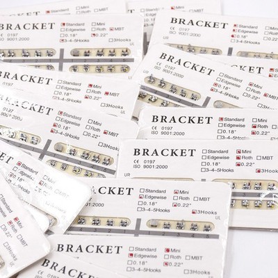 1-100Pack Dental Orthodontic Brackets Braces Roth/MBT/Edgewise 25 Size to Choice
