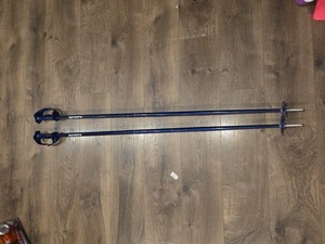 Scott Equipe Vtg Blue Alpine Downhill Ski Poles Pistol Grip Handles 54" 135cm