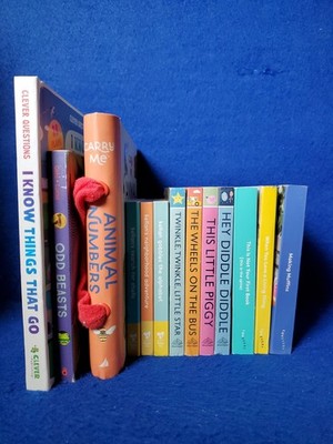 Lot of 13 Toddler Kids Board Books Clever Lovevery Silver Dolphin Mixed Set