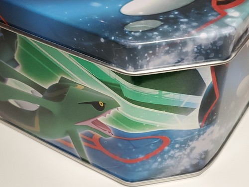 2006 Pokemon TCG Kyogre EMPTY EX Holiday Tin Groudon Rayquaza CCG Rare Tin Only - Picture 10 of 23