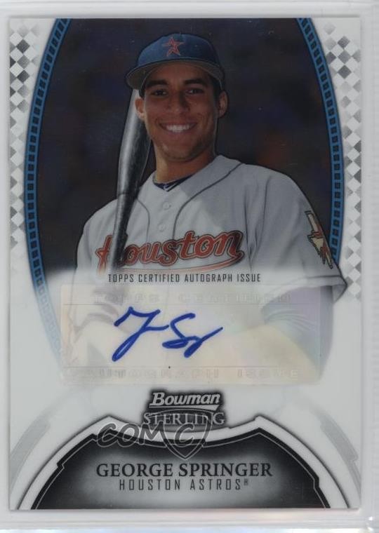 2011 Bowman Sterling Prospect Auto George Springer #BSP-GS Auto 12i0
