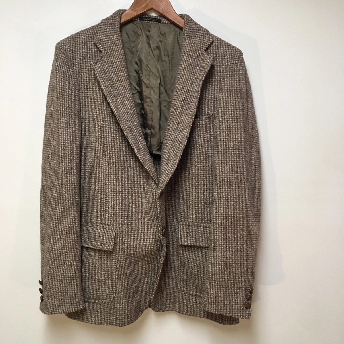 Tweed Regular 44 Jacket Vintage Suit Jackets & Blazers for Men for